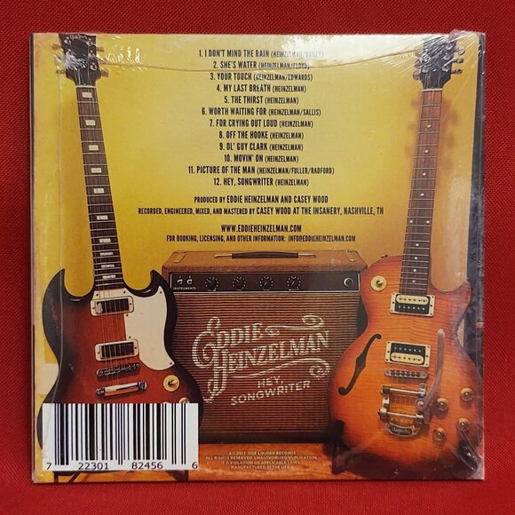 Eddie Heinzelman Hey Songwriter CD 2017 New Sealed - Picture 2 of 6